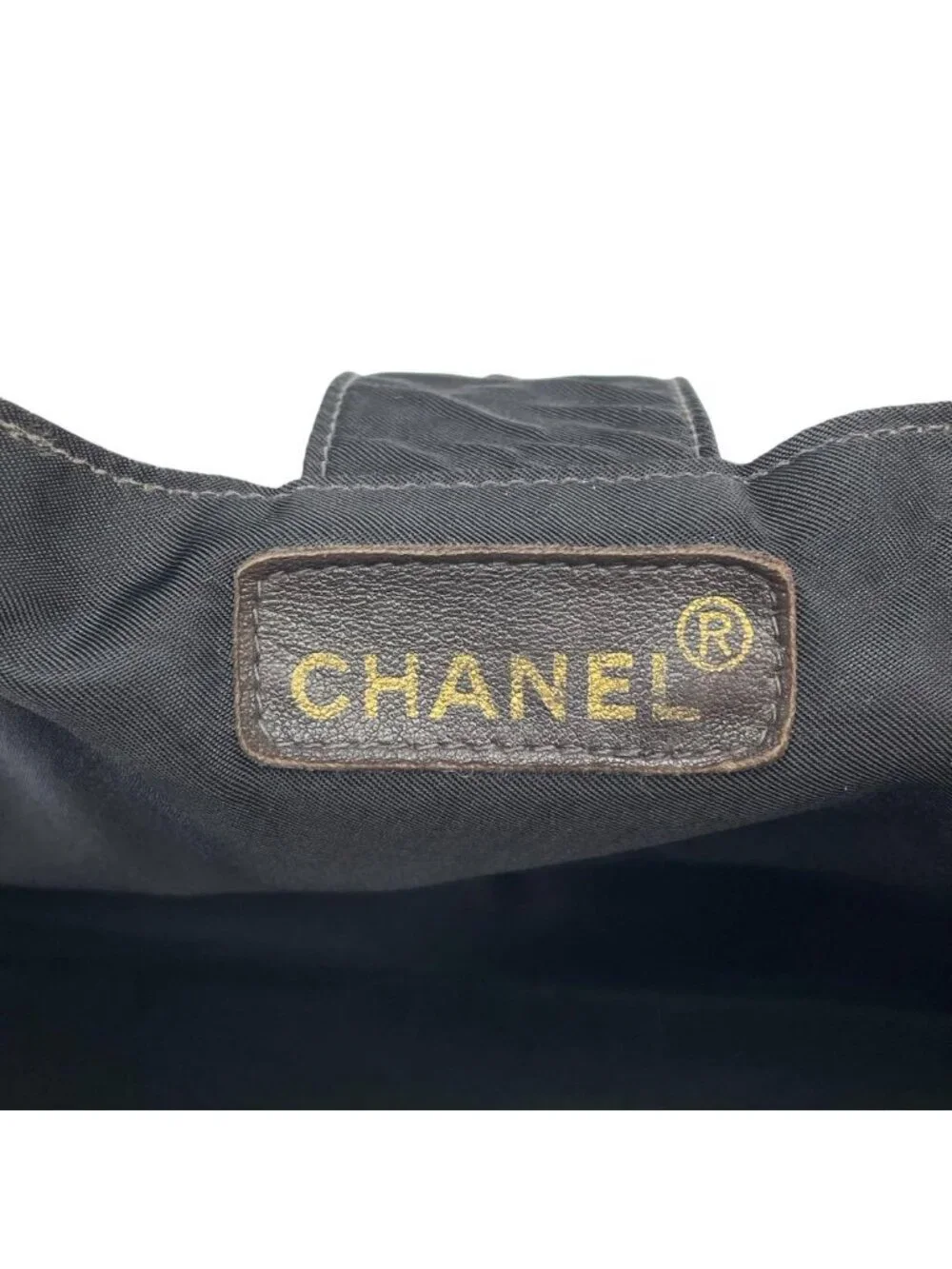 Chanel Nylon CC Logo Hand Tote Black